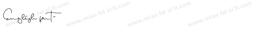 English font字体转换